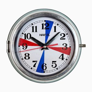 Vintage Blue Navy Wall Clock from Hanil, 1980s