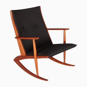 Danish Teak Rocking Chair, 1950s