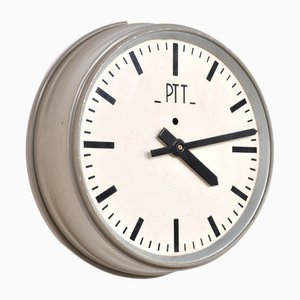 Vintage Wall Clock from PTT, 1960s