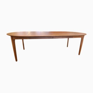 Vintage Danish Dining Table Veneered in Oak by Arne Vodder for Vamø, 1960s