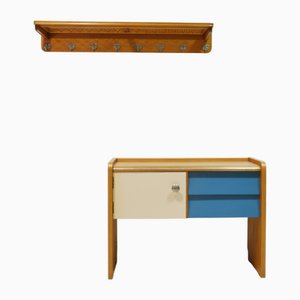Mid-Century Hallway Wardrobe Set, 1960s, Germany, Set of 2