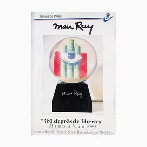 Vintage 360 Degrees of Freedom Poster by Man Ray, 1989