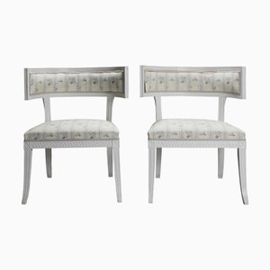 Swedish Gustavian Klismos Chairs, 1790s, Set of 2