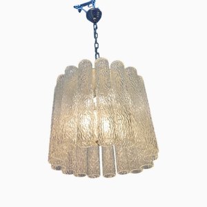 Murano Glass Tube Chandelier, 1970s