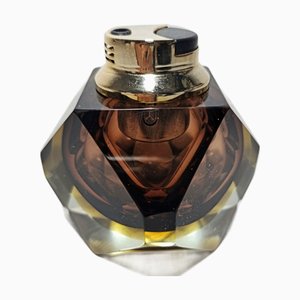 Italian Glass Table Lighter, 1970s