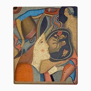 Mikhail Chemiakin, Souvenir of St. Petersburg, Lithograph, 1972