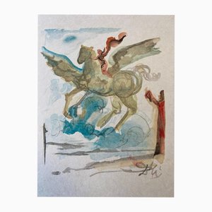 Salvador Dali, A Generous Courier, 1978, Woodcut