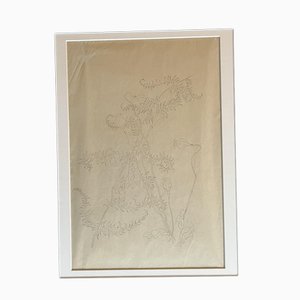 Emile Gallé, Preparatory Drawing, Ink on Paper