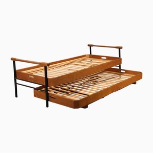 Letti L75 in legno attribuiti a Osvaldo Borsani per Tecno, Italia, anni '60-'70, set di 2