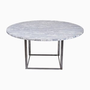 PK 54 Dining Table in Cipollini Marble attributed to Poul Kjærholm for E. Kold Christensen, 1960s