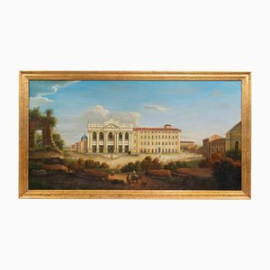Ancient View of San Giovanni in Laterano, Painting, Early 20th Century