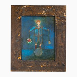 Luigi Granetto, Measuring under the Fingers, Oil Painting, 1998