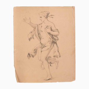 Benoit Andos, Female Figure, Lithograph, 19th Century