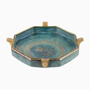 Large Octagonal Ceramic Bowl by Josef Ekberg for Gustavsberg, 1930s