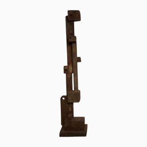 Oxidized Steel Metallized Totem 165 by Frederic Texier