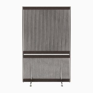 Tall Dark Grey Anto Room Divider in Steel and Wool by Thorup Copenhagen