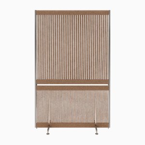 Tall Brown Anto Room Divider in Steel and Wool by Thorup Copenhagen