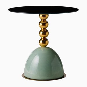 Pins Round Side Table with Spheres by Marioni