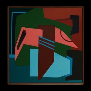 Bodasca, Colorful Square Abstract, 2025, Acrylic on Canvas