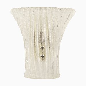 Lampada da parete in vetro di Murano rigato, anni '60