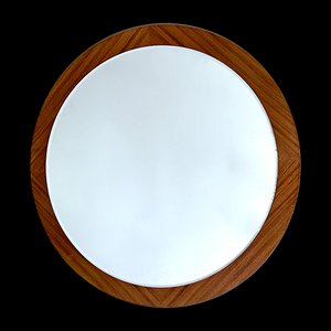 Large Scandinavian Mirror in Teak, 1960s
