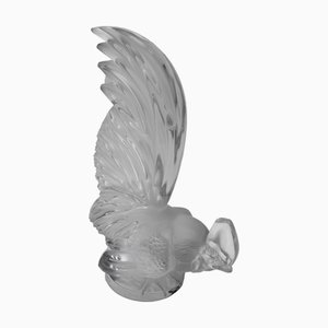 Vintage Crystal Coq Nain Paperweight by Lalique, 1950s