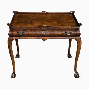 Regency Silberner Tisch aus Nusswurzelholz, 1820er