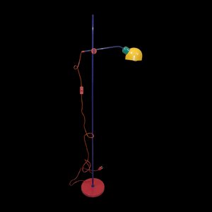 Metal Floor Lamp from Veneta Lumi, Italy, 1980s
