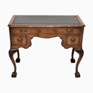 Figured Walnut and Leather Top Desk, 1900s