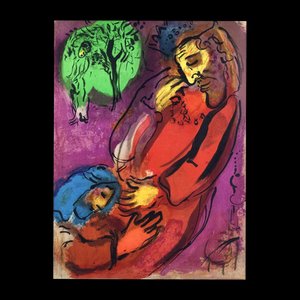Marc Chagall, David e Absalom, 1956, Litografia