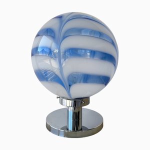 Gestreifte Lampe aus Muranoglas