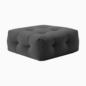 Pouf Not-a-Sofa in velluto grigio scuro di EMKO