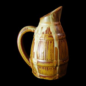 Art Deco N°437 Pitcher Jug in Flamed Stoneware ​​from Denbac, 1930s