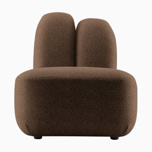 Bunny Designer Lounge Chair in Choco Fabric from EMKO