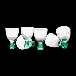 Wine Glasses by Mariana Iskra for Carlo Moretti, Set of 6