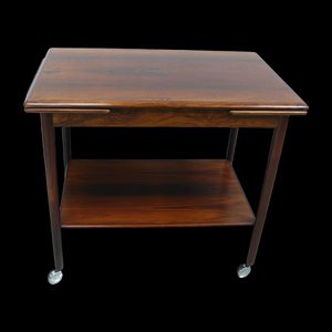 Moderner Dänischer Ausziehbarer Beistelltisch aus Palisander von Dyrlund, 1960er