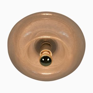 Runde Einbauleuchte aus Glas von Kalmar Franken, Österreich, 1960er