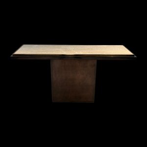 Table Console Repose-Pistolet en Travertin, France, 1970