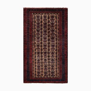 Tribal Baluch Rug in Beige with Geometric Patterns by Rug&Kilim