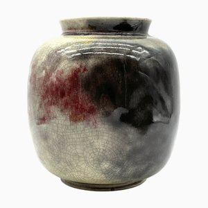 Art Deco Bauhaus Ceramic Ikora Vase from WMF, Germany, 1930s