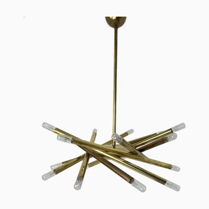 Sputnik Brass Pendant from Stilnovo, 1960s