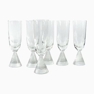 Vintage Italian Glasses, 1970s, Set of 6