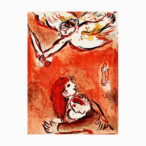 Marc Chagall, The Face of Israel with Nude, 1960, Lithographie