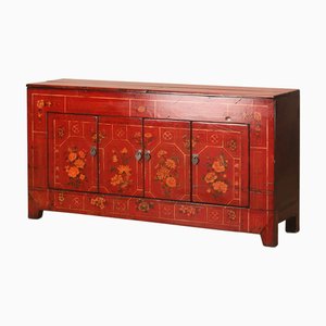 Dongbei Sideboard with Floral Paintings, 1920s