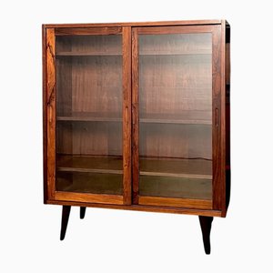 Vitrine en Palissandre avec Portes Coulissantes, Danemark, 1960s
