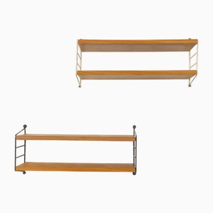 Wall Shelf from Nils Strinning, 1950s, Set of 2