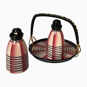 Mid-Century Modern Italian Oil and Vinegar Service from Rometti Umbertide, 1950s, Set of 3