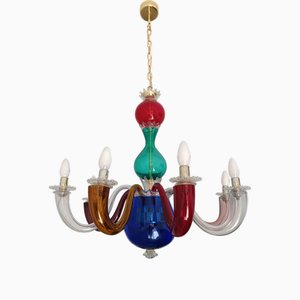 Blown Murano Glass Chandelier by Gio Ponti for Venini, 1946