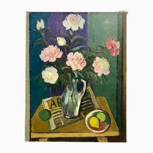 Hermann Geiseler, Still Life, 1960s, Oil on Canvas