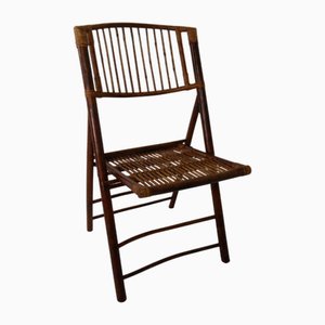 Vintage Bamboo Folding Chair, 1950s